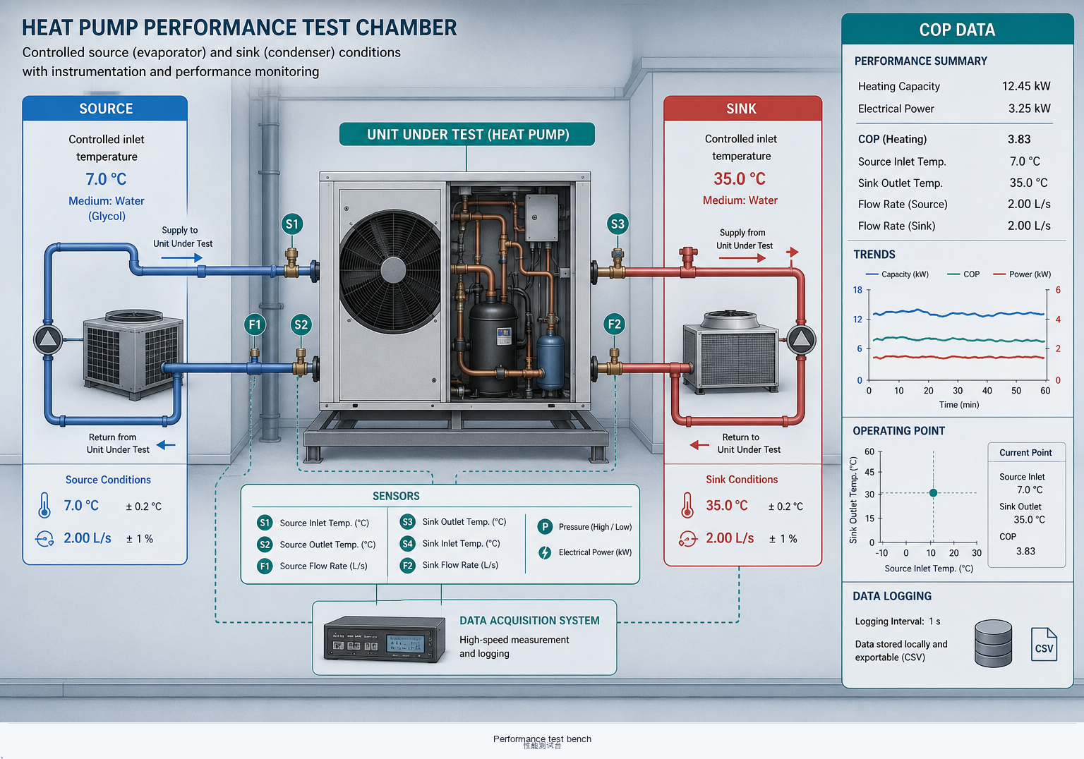 Performance test bench