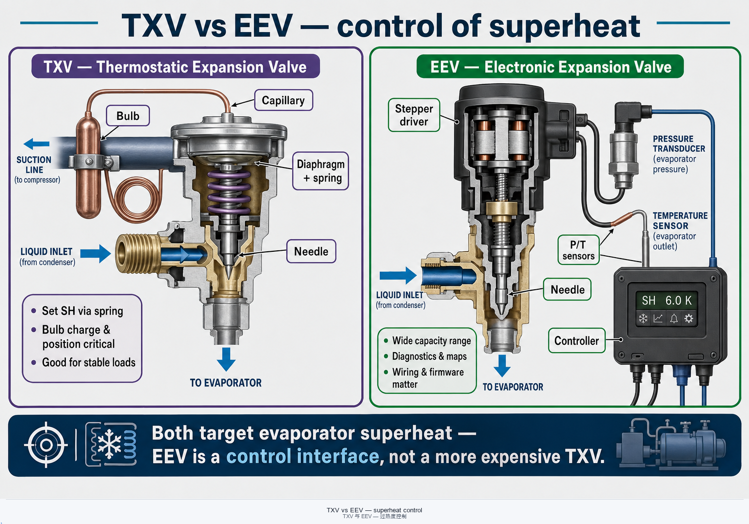 TXV versus EEV